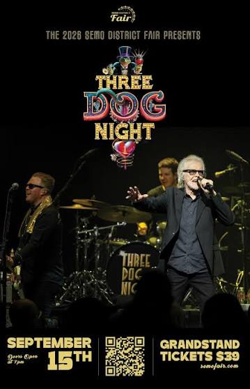 Three Dog Night 2026–2027 tour poster